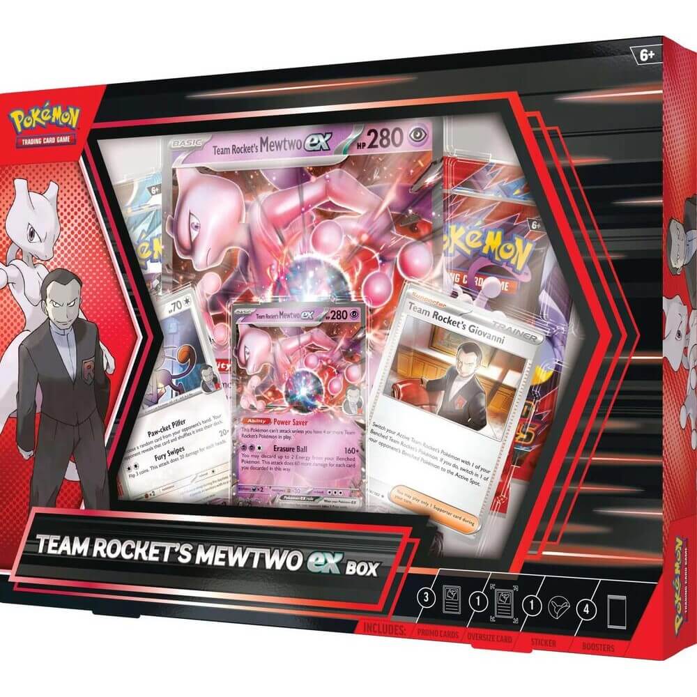 Pokemon TCG: Team Rocket's Mewtwo ex Box